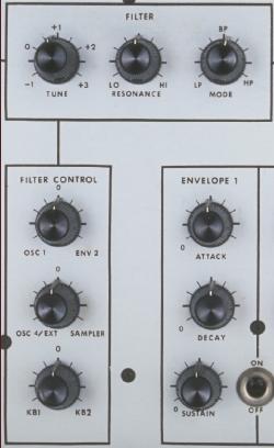 EML Electrocomp-101 のVCF パネル
