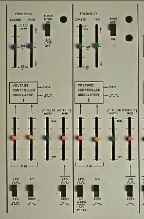 Arp Odyssey の VCO パネル