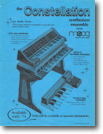 Moog Constellation A (1974)：Polymoog の原型となった Apollo、タッチセンス付の Lyra、ベースシンセの Taurus のパンフ。Lyra は製品にはなりませんでした。
